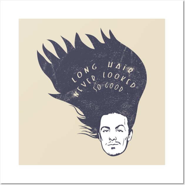 Long hair never looked so good! Wall Art by StripTees